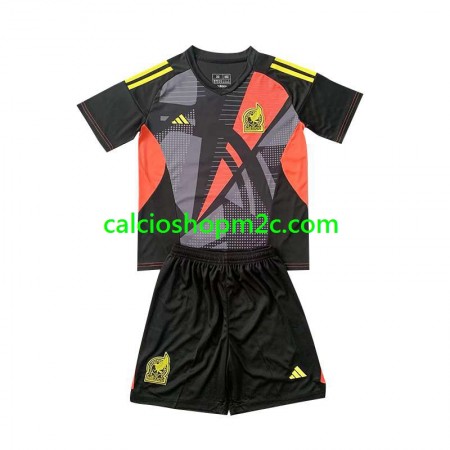 Messico Portiere Bambino Maglia Prima 2024 Manica Corta (+ Pantaloncini)